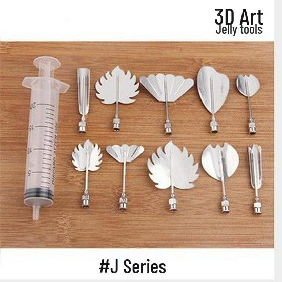 3D Stainless Steel Jelly Flower Piping & Carving Tool for Baking