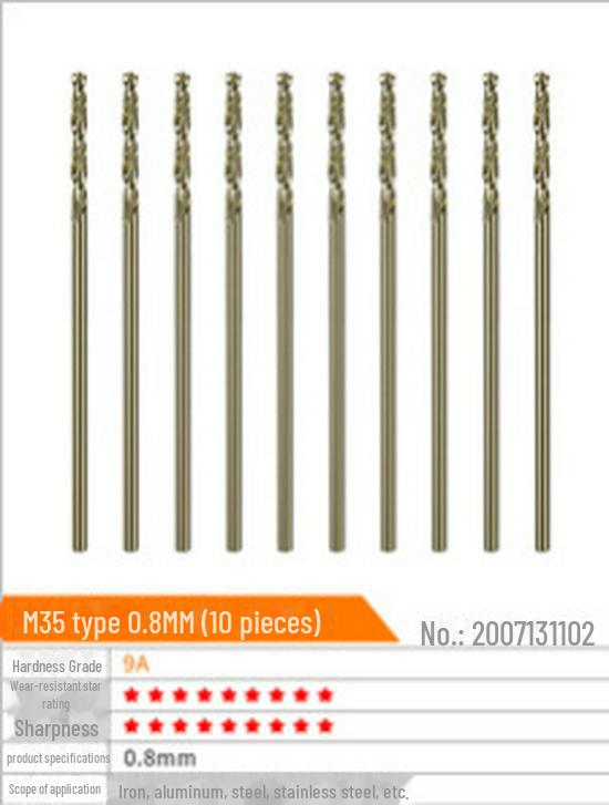 Huhao Cobalt Alloy Twist Drill Bit Set for Electric Hammer and Stainless Steel.