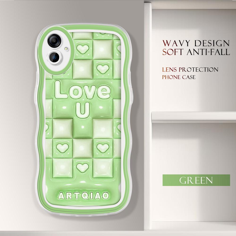 

Модный мягкий волнистый чехол для телефона с мультяшным узором, защита камеры, противоударный чехол для мобильного телефона Samsung Samsung A20S