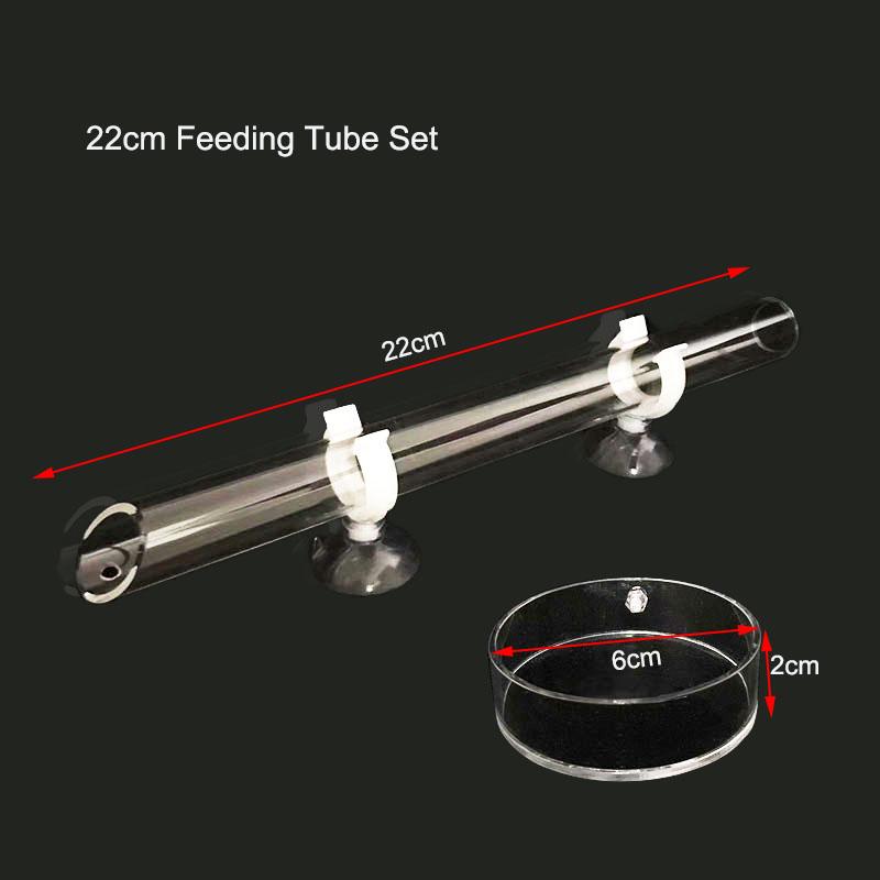 Acrylic Aquarium Feeder Tube Dish Transparent Fish Tank Shrimp Snail Shrimp Food Feeder Bowl Aquarium Feeding Accessories