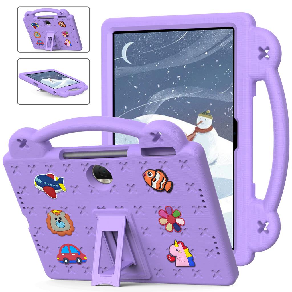 For Honor Pad 9 Tablet Case Anti-scratch EVA Cute Patterns Kickstand Cover with and Handle