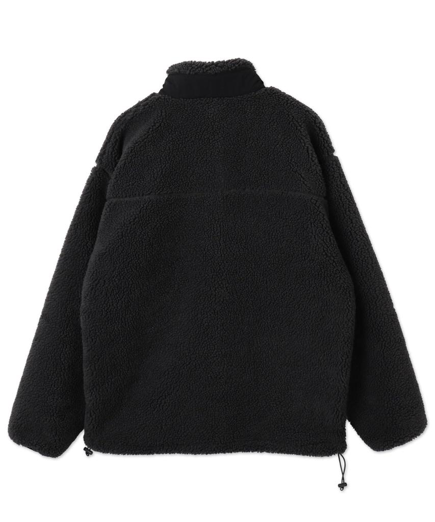 WEGO Unisex Boa Cold Weather Loose Christmas Size Type C Dark Gray Men's Jacket, Outerwear, Blouson, Protection, Fit, Outdoor, Casual, Fall/Winter