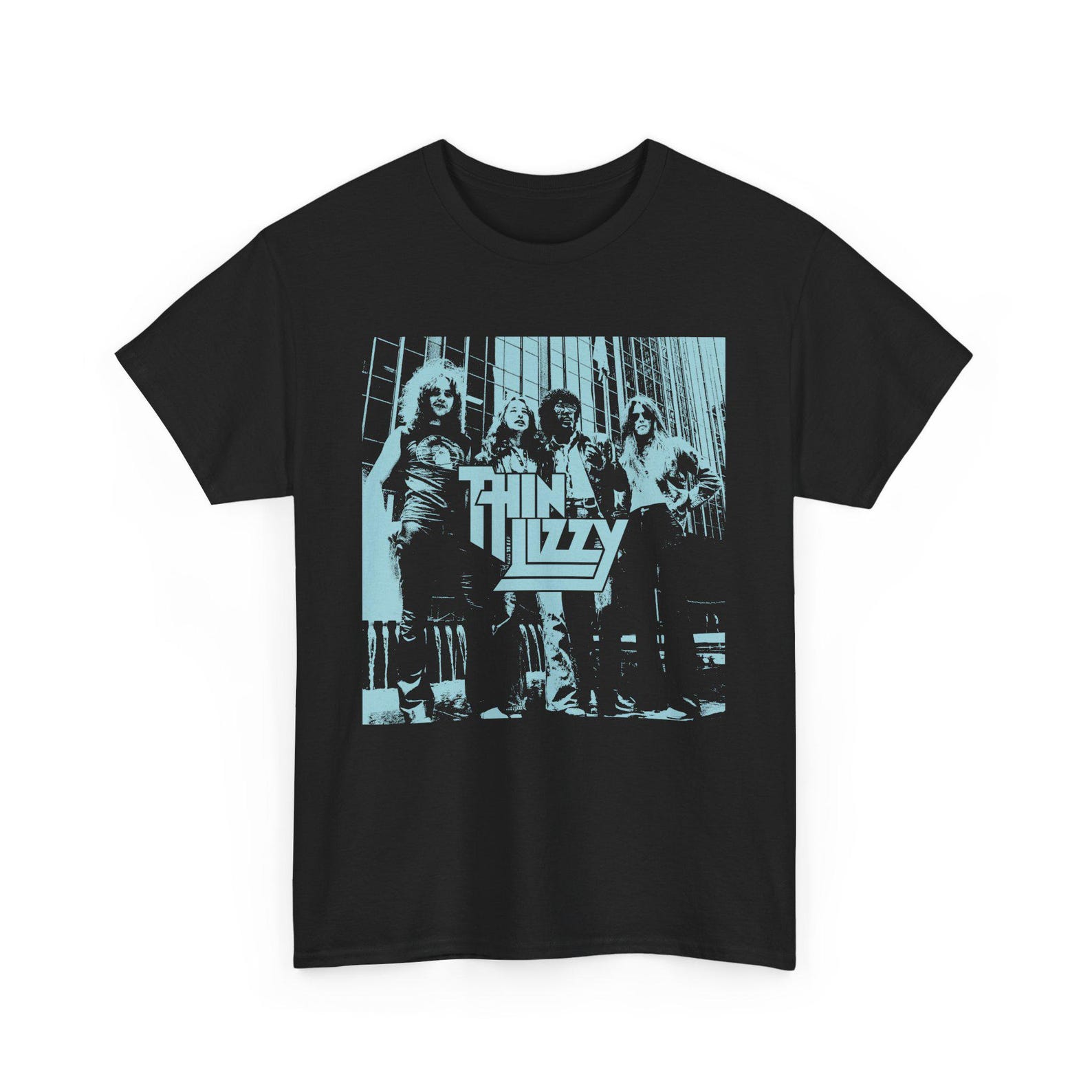 Vintage Thin Lizzy Band Tee: Music Lover Unisex Graphic T-Shirt L