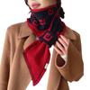 Long Knit Scarf Women Autumn Winter Double Layer Cold Proof Warm Neck Warmer Versatile Neck Cover