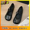 Round Head Shallow Mouth Flat-soled Single Shoes Women's Spring and Summer 2025 New French Soft-soled Fairy Wind Doudou Shoes Mary Jane Shoes