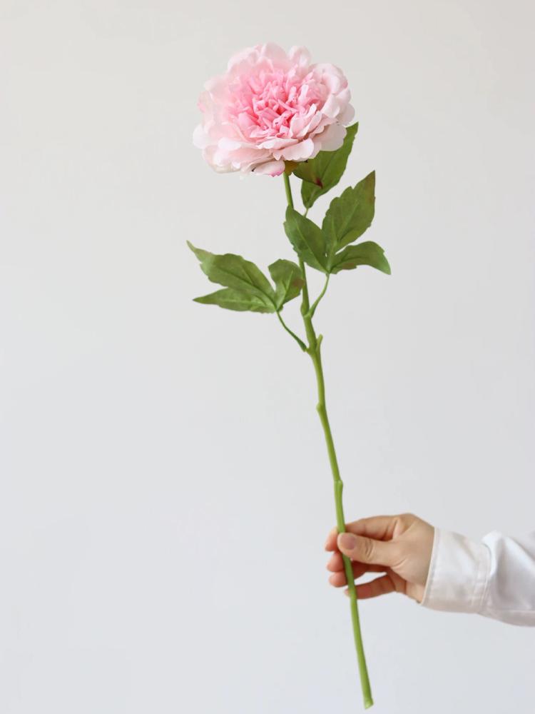 Pink Peony Artificial Flowers Real Touch Large Silk Peony Artificial Flowers High Quality Wedding Home Decor