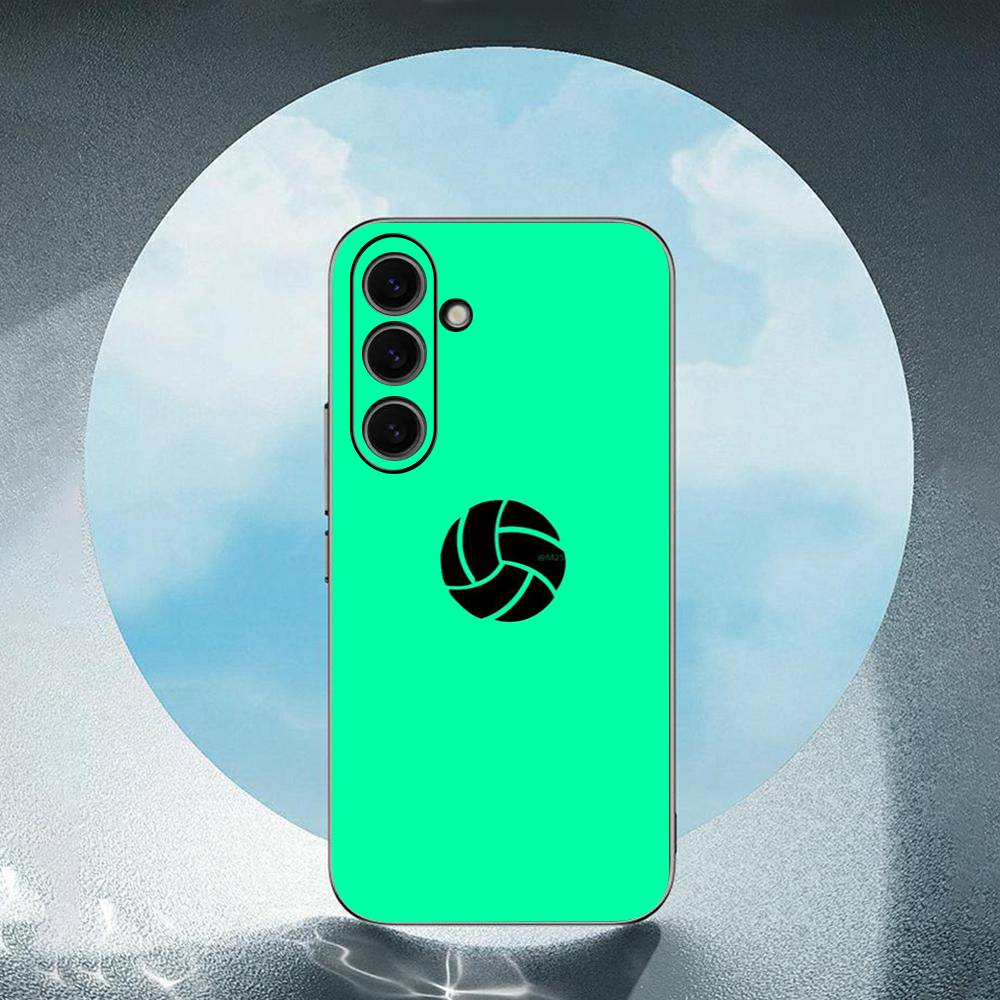 

Volleyball Luxury Black Phone Case For Samsung Galaxy S23 S24 S25 Ultra S22 Plus S21 SamsungS20fe
