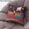 Pixel Art Basketball Court Throw Pillow Covers Pattern Cushion Cover Suitable for Sofa Bedroom Car Pillow Cover