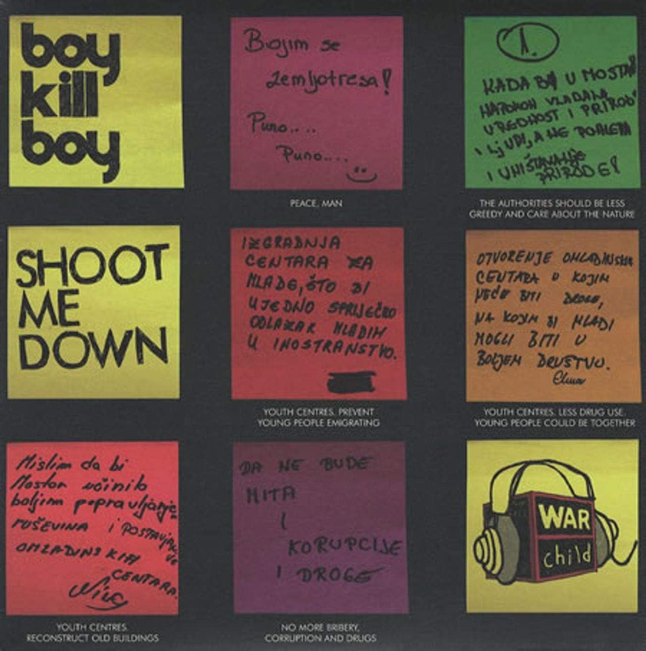 

7inch Record BOY KILL BOY SHOOT ME DOWN Shoot Me Down Dukes Of John Moon NONE VERTIGO 2006 UK Rock Used