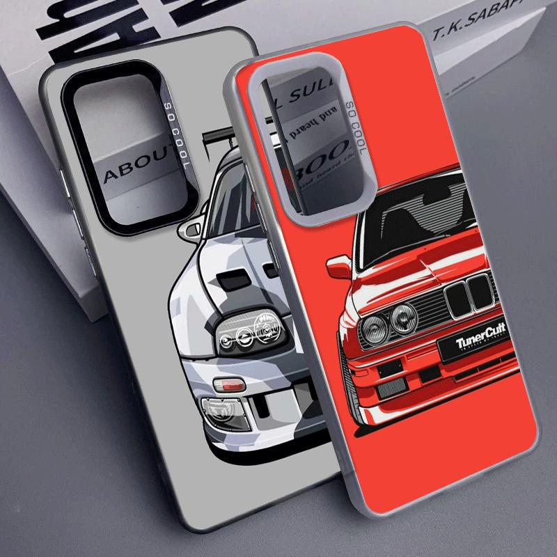 Simple Japanese Sports Cars Pattern Soft Phone Case for Samsung A17 A16 A15 A14 A13 A57 A56 A55 A54 A53 A37 A36 A35 A34 A33 A26