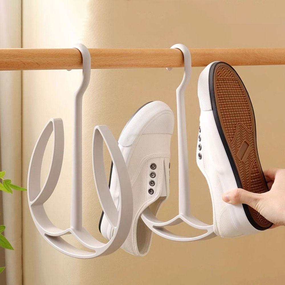 

Plastic Shoes Rack Stackable Shoes Hanger Multifunctional Shoes Drying Rack for Home