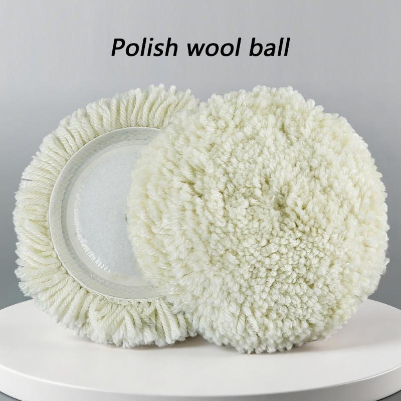 Soft Wool Polishing Wheel Vehicle Maintenance Equipment For Automotive Care Stone Restoration 5in 6in Sizes