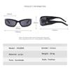 New Arrival Moon Rectangular Trend Sunglasses Women Man Cycling Outdoor Sports Vintage Hip Hop Punk UV400