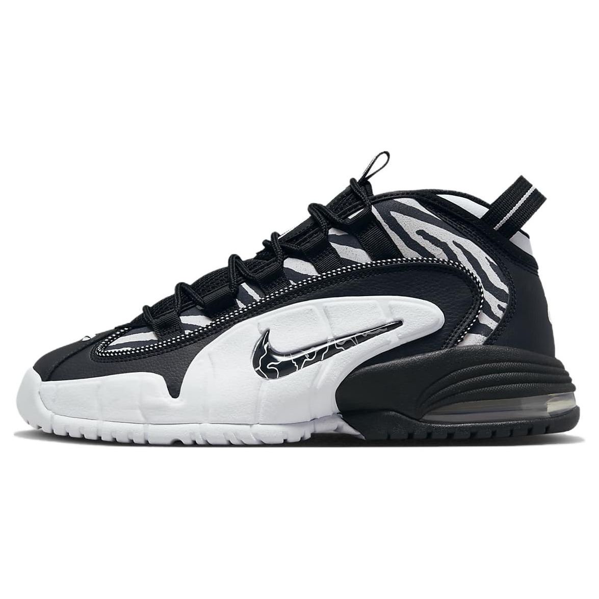 Nike Air Max Penny 1 Tiger Stripes Men Sneakers Black Vast-Grey White FD0783-010 40