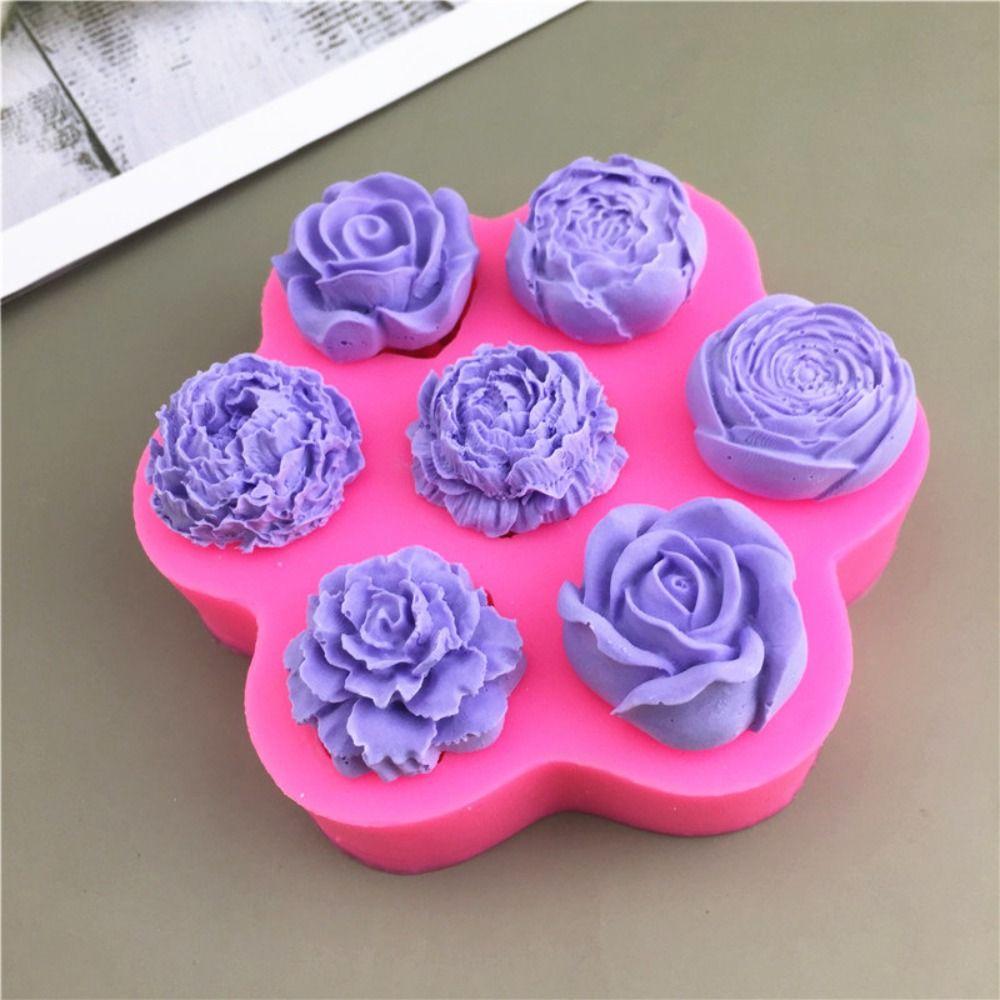 Heat-resistant Flower Silicone Mold Flower Shape Dessert Decorating Tools  Handmade Accessories