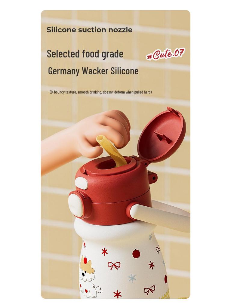 520ml Cute Insulated Straw Cup
