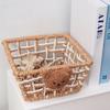 Style Handmade Paper Rope Woven Storage Basket For Jewelry And Snacks Organizer
