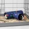Warm Guinea Pig Tunnel House 3 Holes Pet Collapsible Tube Toy  Habitat Resting