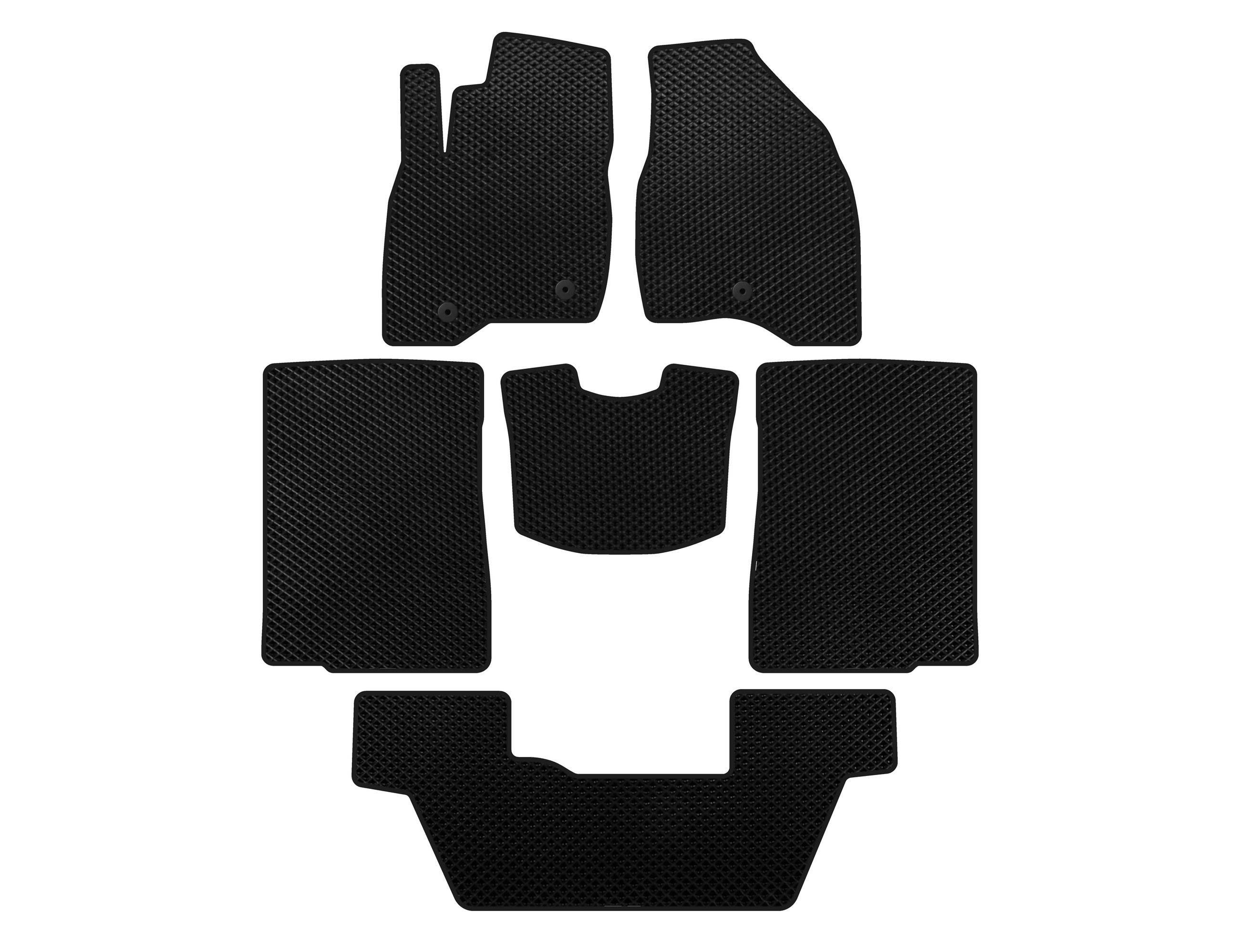 

EVA mats (2015-2017, 3 rows, 7-seater, Black) for Ford Explorer