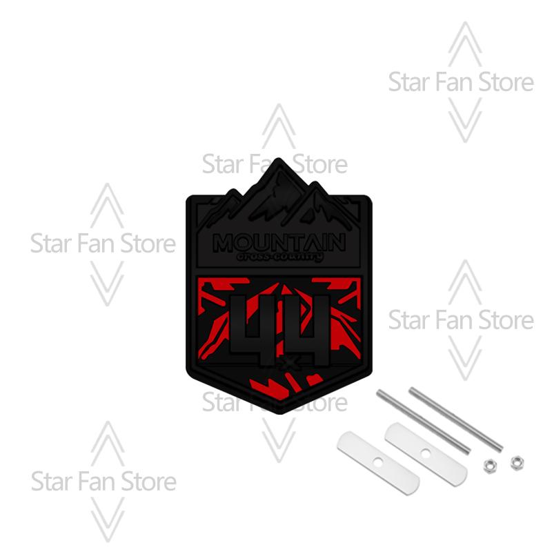 Metal Mountain Cross-country 4X4 Grille Badge Pattern Stickers Car Trunk Body Emblem Decal For Jeep Wrangler Chevrolet Toyota FJ ALW1