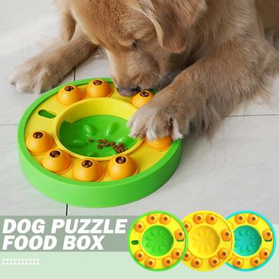 Weisheit Hundespielzeug Langsame Auslauf Fütterungstraining Haustiertraining Karussell Automatischer Futterautomat Puzzle Haustier Interaktiver Futterspender