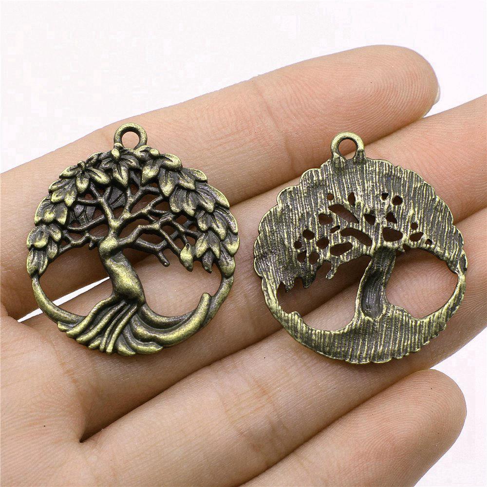 Charms Big Tree Of Life Pendants Wedding Jewelry Findings QC017