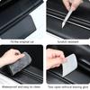 Carbon Fiber Car Threshold Protective Sticker Door Sill Decal for Mitsubishi Outlander L200 ASX Lancer 9 10 Mirage Pajero Mirage