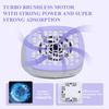 Portable Nail Dust Collector Quiet Operation ABS Material Easy Clean Detachable Dust Cup
