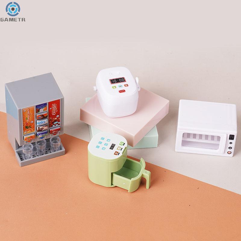 Mini Dollhouse Kitchen Appliances Simulation Model - Air Fryer, Rice Cooker, Oven, Beverage Machine (1/12 Scale)