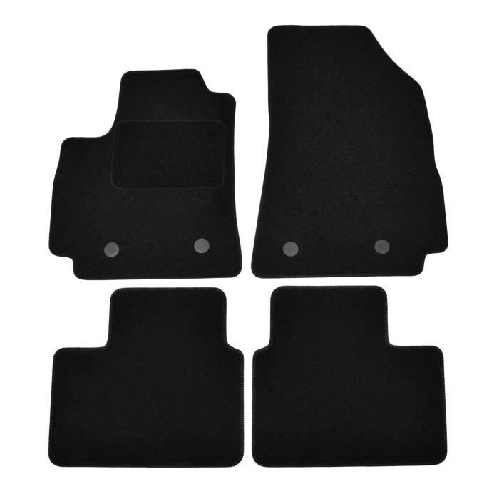 Tapis De Sol - Renault - Arkana - Velours Noir - 4 Pièces - Ajustement Précis