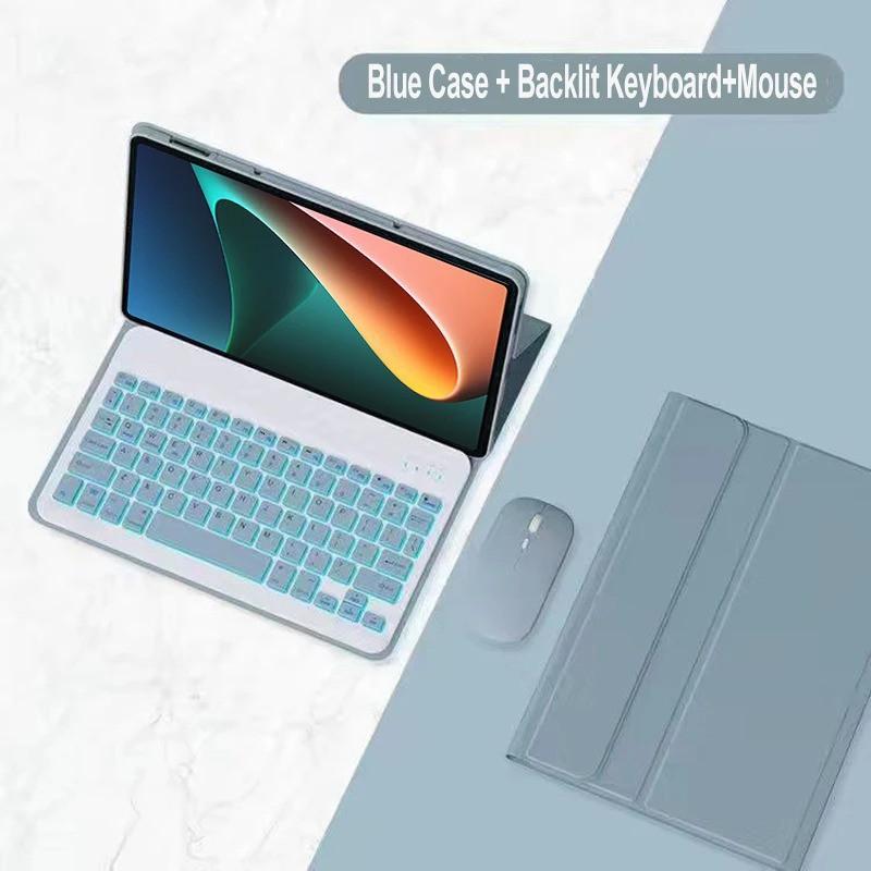 Redmi Pad 2 Pro Tablet Case With Bluetooth Keyboard Mouse Combo 7/7S 10.6-11.2 Inch