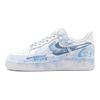 Nike Air Force 1 Box Action, Rain After The Storm, Distressed, Hand Drawn Cow Leather Abrasion Resistant Low Top CW2288-111(Team204-)