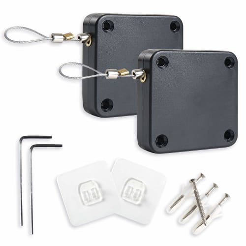 

Automatic Door Closer, Stick-On or Screw-In Type, with Holes, for Sliding Doors, Entrances, and Indoor Use, Replacement Mini Door Closer, Strong, for