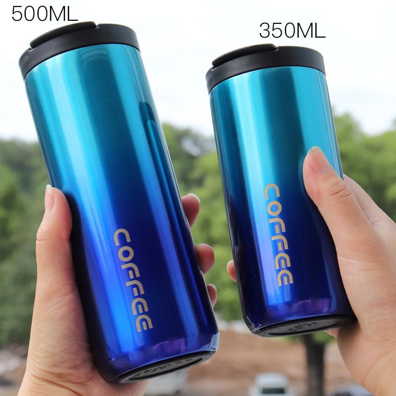 350ml/500ml Dvojitý nerezový hrnek 304 na kávu Nepropustný termohrnek cestovní termohrnek Termohrnek Láhev na vodu na dárky