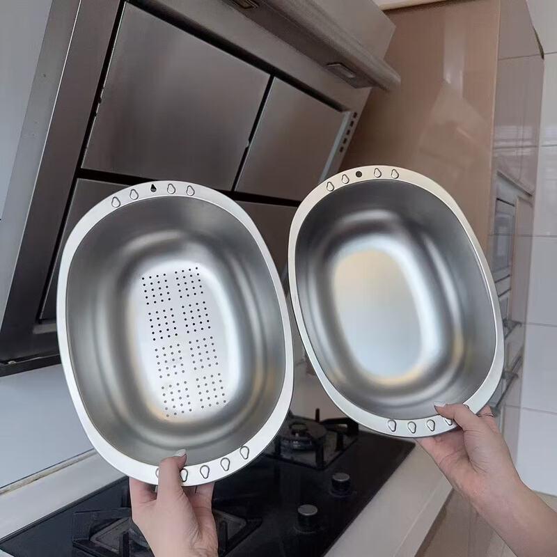 Abay Thickened Stainless Steel Multi-Purpose Basin