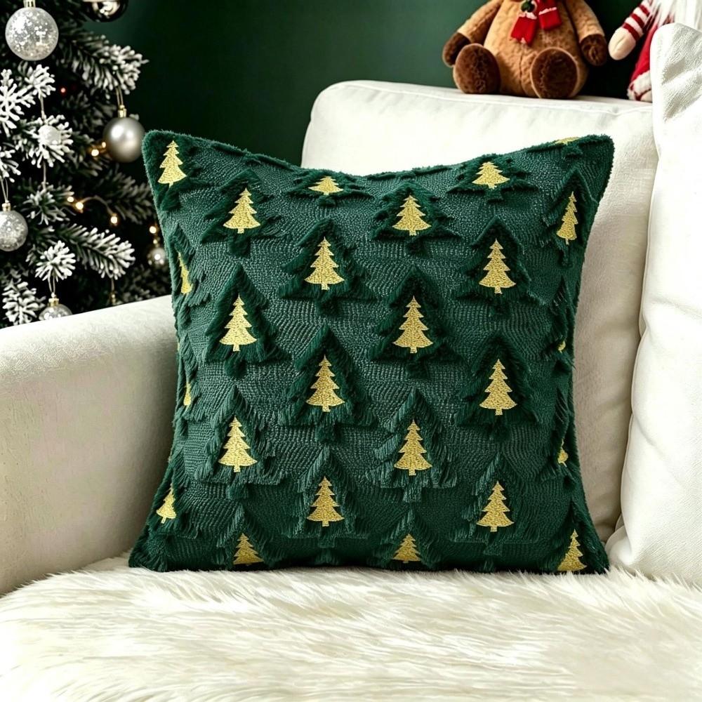18x18 Inch Cushion Covers Embroidered Decorative Pillowcase New Tufted Pillow Covers  Holiday Party
