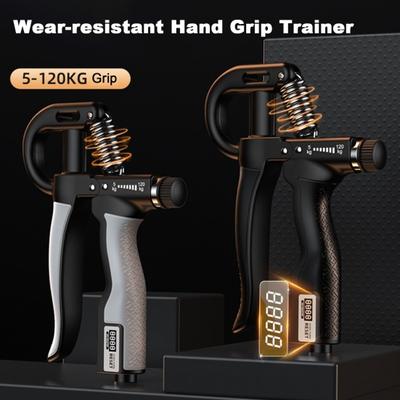 Grip Strength Trainer Hand Grip Strengthener with Adjustable Resistance 5-120KG Real-Time Data Display