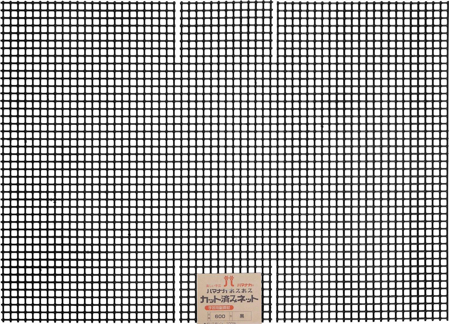 

Hamanaka Fine Net, Серия сеток для сумок предварительной нарезки, Тип B, Прибл.. 31,5 см x 45 см, 42 квадрата x 60 квадратов, черный, H200-600-2 чёрный