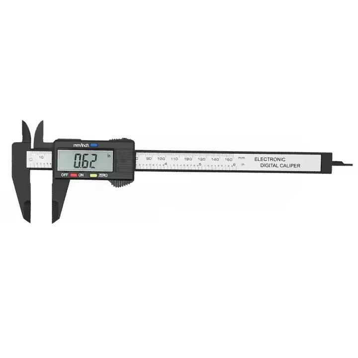 Electronic Digital 0-150mm 6 Inch Plastic Caliper Ruler LCD Screen Calibrador Measuring Tool Vernier Calipers