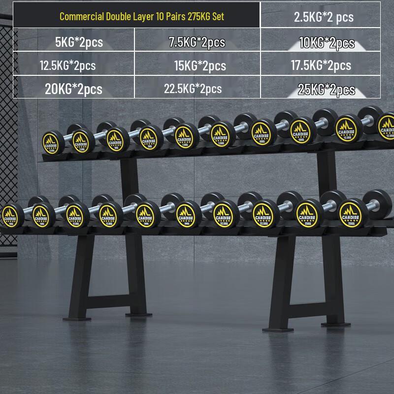 Aichen Fixed Weight Dumbbells & Storage Racks