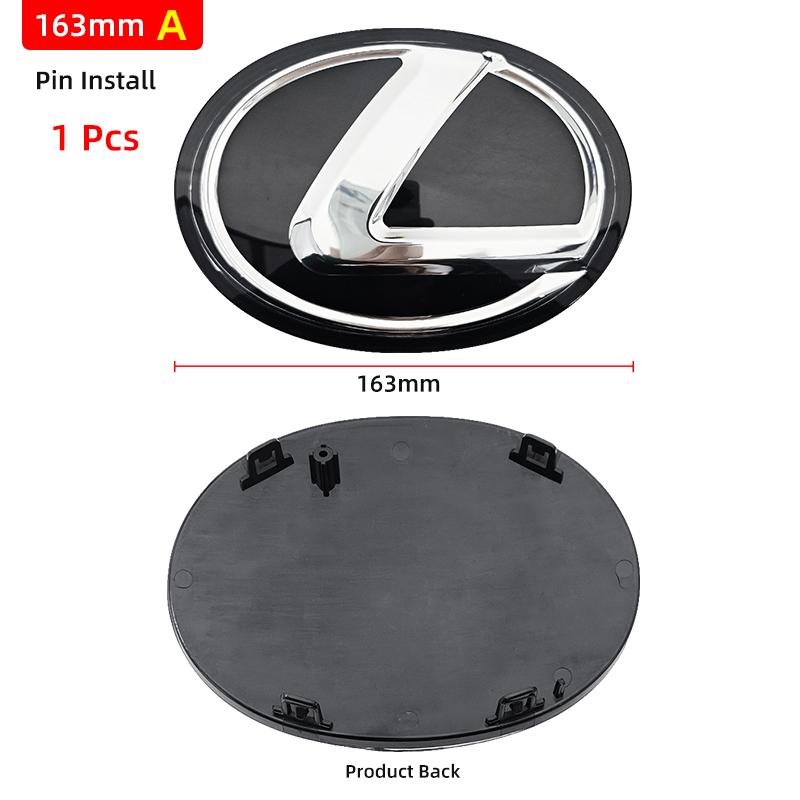 Car Sticker 3D Front Grille Emblem Rear Trunk Badge For Lexus CT200h IS ES NX RX UX GX GS F Sport No ACC Radar Logo Replacement
