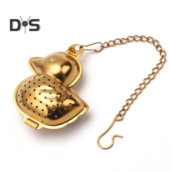 Stainless Steel Herbal Strainer Fine Mesh Wide Application Assorted Mini Duck Shape Tea Filter Household Supplies