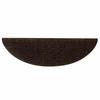 Self Adhesive Stair Treads 5 pcs 56 x 17 x 3 cm Brown Semi Round