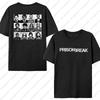 Intage T Shirt Black and White Michael Scofield Simple Cotton T Shirts Prison Break Tshirt for Male Summer Y2K Casual Top Tees