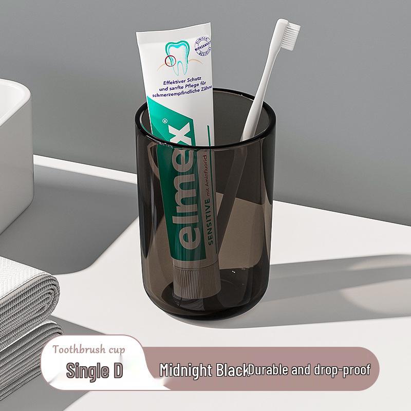 Luxuriöser transparenter Zahnbürstenhalter für Paare – Personalisierter verdickter Mundspülbecher 201-300ml