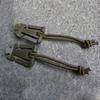 1 Pair Hanging Buckles Mini Dominator Clips Nylon Strap Webbing Elastic Cord for Hiking