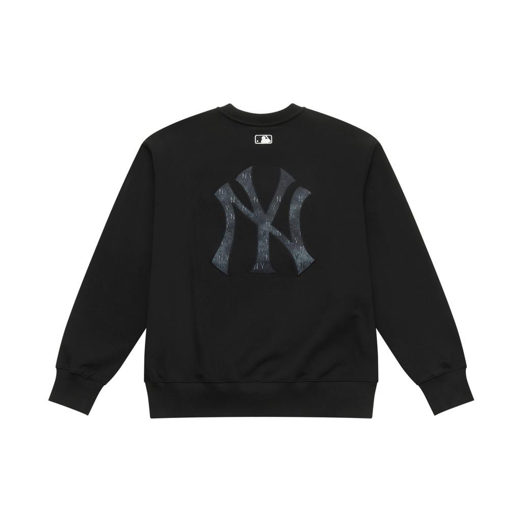 New MLB MONOGRAM Collection New York Yankees FW25 Sweatshirt Unisex Black 3AMTM0654-50BKS