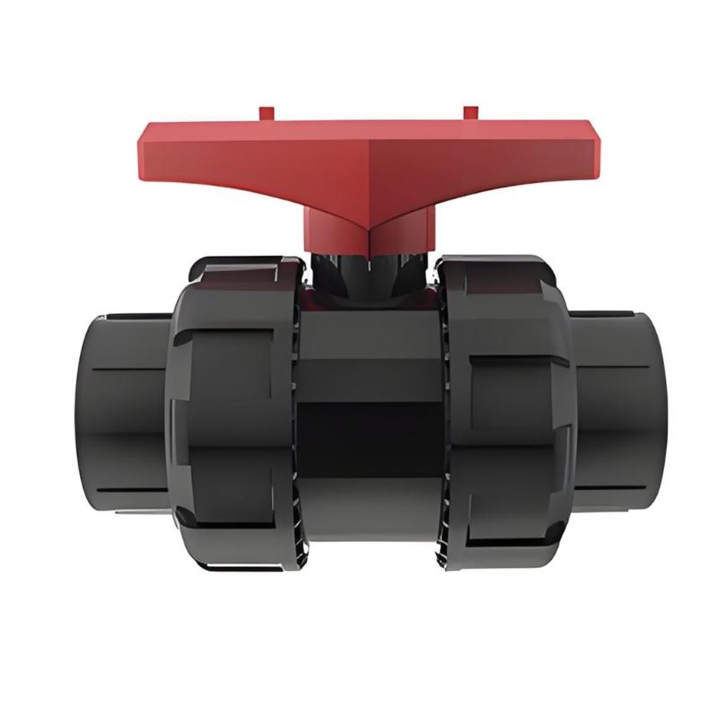 Hard Pipe Plumbing Double Union Control Part, UPVC Union End Component for Service Access and Pipe Management Use