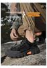 Men's Low-Top Hiking Shoes with Non-Slip Toe Cap, Thick Soft Sole, and Lace-Up Design – Ideal for Outdoor Casual Wear.