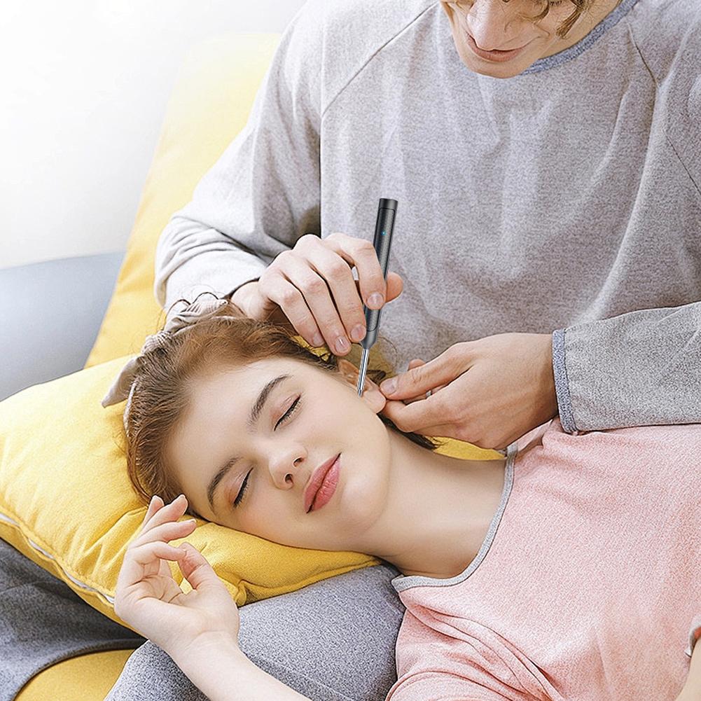 Smart Visual Ear Pick Ear Wax Reomoval Tool Ear Cleaner With1080P HD Otoscope Camera and 6 LED Lights with Ear Spoon